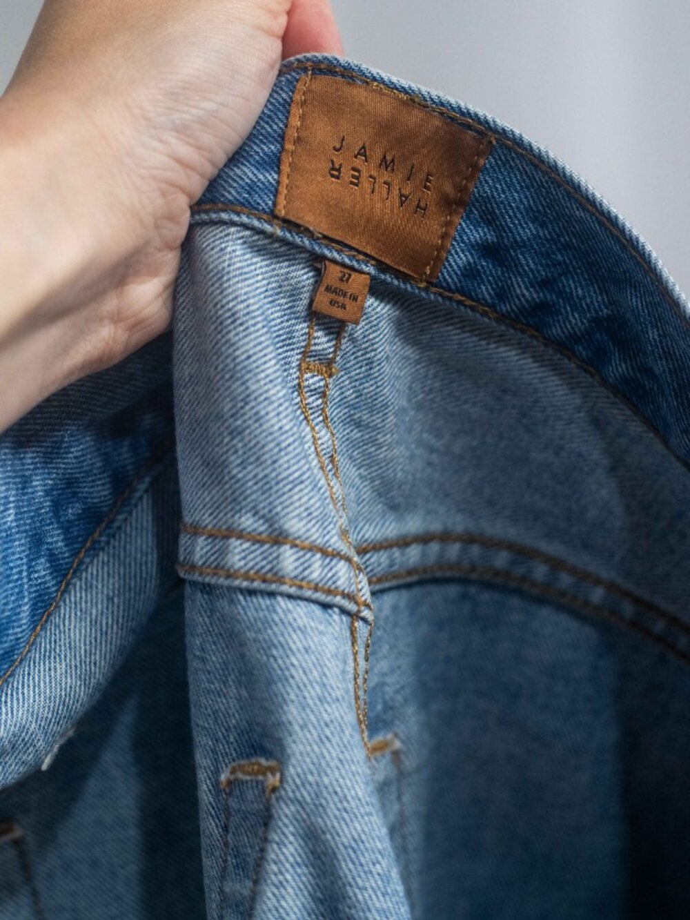 Jamie Haller The Crease Jean in Worn Indigo - Picture 9 of 11